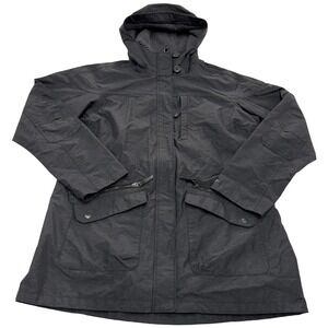 Columbia Jacket Womens X Large Grey Interchange Insulated Hooded Waterproof